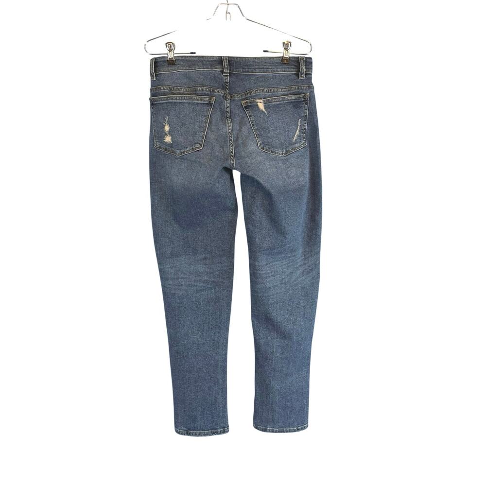 DL1961 DL Vintage Riley Boyfriend Straight Distressed Blue Jeans Adams Size 27 - Picture 11 of 15